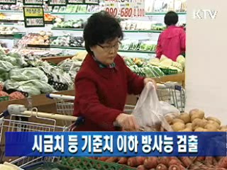 시금치 등 기준치 이하 방사능 검출