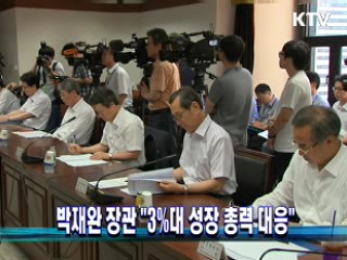 박재완 장관 "3%대 성장 총력 대응"