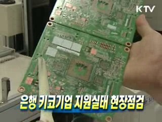 은행 키코기업 지원실태 현장점검