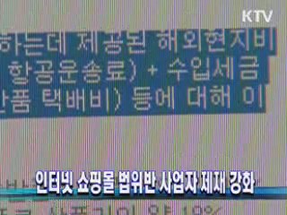 인터넷 쇼핑몰 법위반 사업자 제재 강화