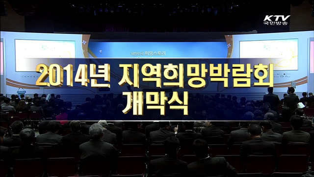 2014년 지역희망박람회 개막식