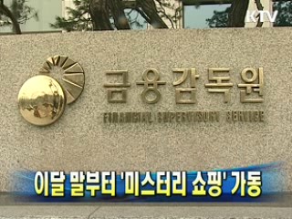 이달 말부터 '미스터리 쇼핑' 가동