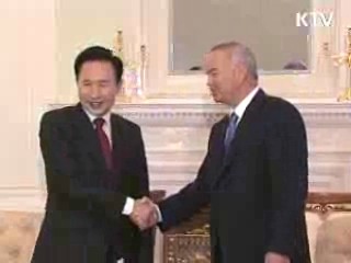 한-우즈벡 정상회담 '전방위 협력'
