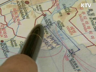 삼호드림호 석방 후 안전지대 이동중