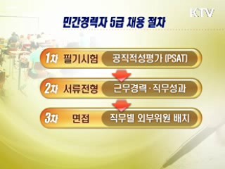 민간전문가 93명 5급 공무원 발탁