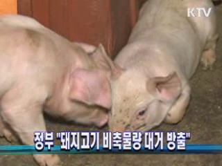 정부 "돼지고기 비축물량 대거 방출"
