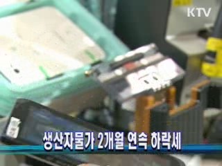 생산자물가 2개월 연속 하락세