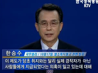 쌀직불금 부정수령액 전액 환수