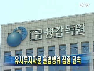 유사투자자문 불법행위 집중 단속