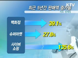 백화점 앞지른 사이버 쇼핑몰