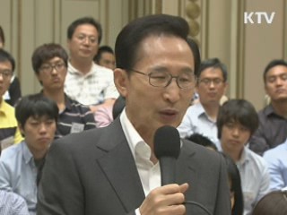 이 대통령 "청년 창업인은 실패가 자산"