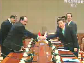 노무현 대통령 알 말리키 이라크 총리 정상회담