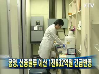 당정, 신종플루 예산 1천632억원 긴급반영