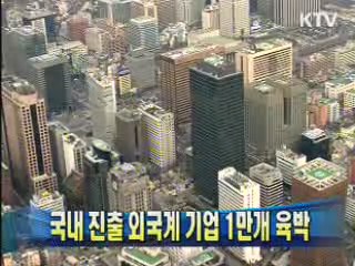 국내 진출 외국계 기업 1만개 육박