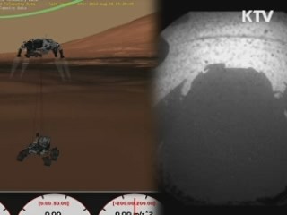 탐사로봇 '큐리오시티' 화성 착륙···'생명체 탐사'