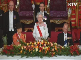 여왕 주최 국빈만찬 참석···"英 진정한 친구"