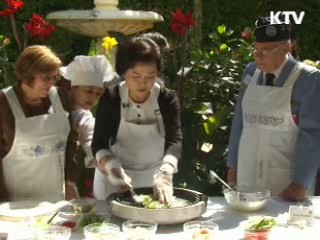 김윤옥 여사, 한국전 참전용사에 한식 대접