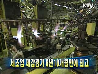 제조업 체감경기 6년10개월만에 최고