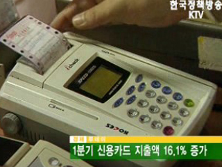 1분기 신용카드 지출액 16.1% 증가 
