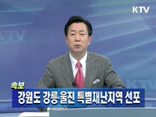 '폭설 피해' 강릉·울진 특별재난지역 선포
