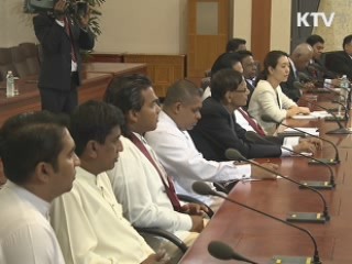 한·스리랑카 정상회담…'새마을운동' 전수