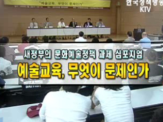 새정부 문화예술정책 과제에 관한 심포지엄 - 예술교육 무엇이 문제인가