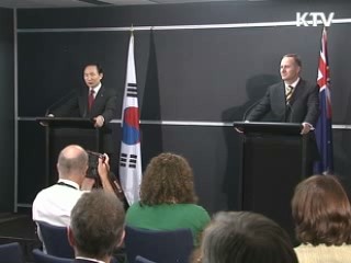 한·뉴질랜드 정상회담, "FTA 협상 개시"