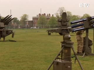 런던 시내 미사일 배치