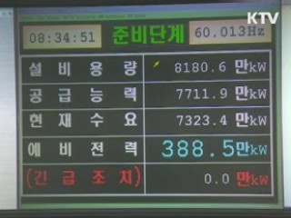 전력수급 비상…이른 아침부터 '관심' 발령