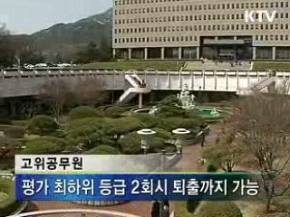 고위공무원 '퇴출요건' 완화···책임성 강화