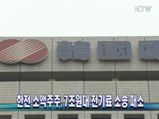 한전 소액주주, 7조원대 전기료 소송 패소