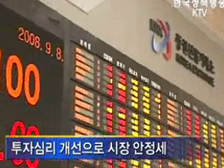 금융위기설 일소, 시장 안정세