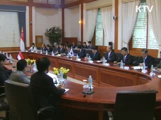 한·싱가포르 '교류확대' 합의