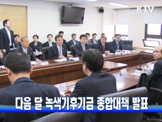 다음 달 녹색기후기금 종합대책 발표