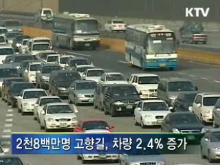 귀성·귀경길 특별교통대책 시행