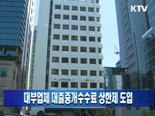 대부업체 대출중개수수료 상한제 도입