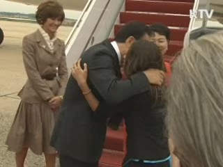 이 대통령, 워싱턴 도착…공식일정 돌입