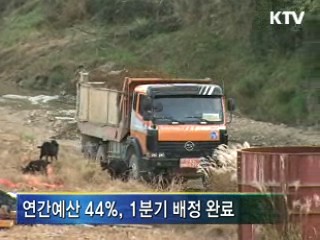 조기집행 순항···1분기 44% 배정