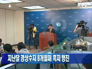 지난 달 경상수지 8개월째 흑자 행진