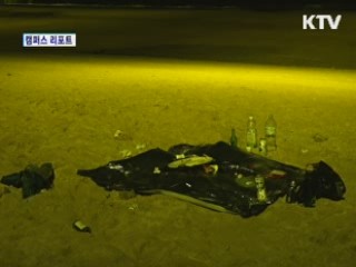 "몸살 앓는 피서지" [캠퍼스 리포트]