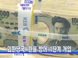 외환당국, '환율 방어' 1단계 개입