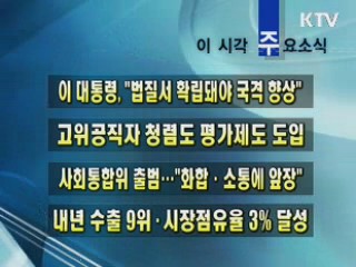 이 시각 주요소식(단신)