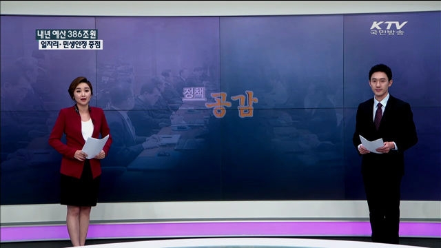 내년 예산 386조원 일자리·민생안정 중점 [정책공감]