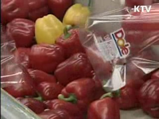 채소류 생산 감소로 농산물 수입량 증가