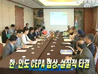 한ㆍ인도 CEPA 협상, 실질적 타결