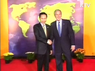 이 대통령-부시, 9개월만의 재회