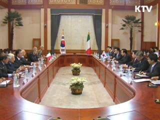 한·이탈리아 정상 "실질협력 강화"