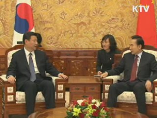 이명박 대통령-시진핑, "북 비핵화 공동 노력"