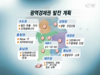 전국 광역경제권 1조882억원 투입