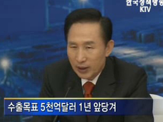 내년 수출 5천억달러 달성 총력